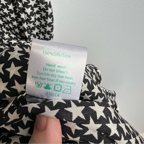 Rixo London Stella Mini Star Midi Silk Dress size Large - Picture 9 of 9